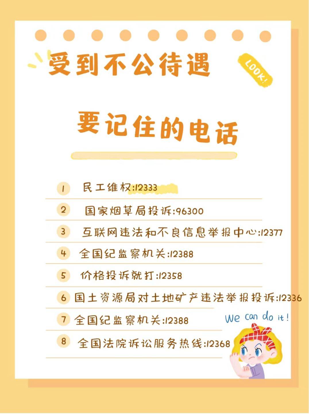 遇到职场纠纷，打工人应该知道的电话❗️_3