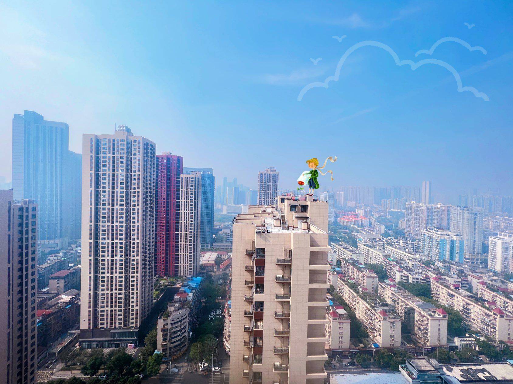 阳台的风景不错呢 