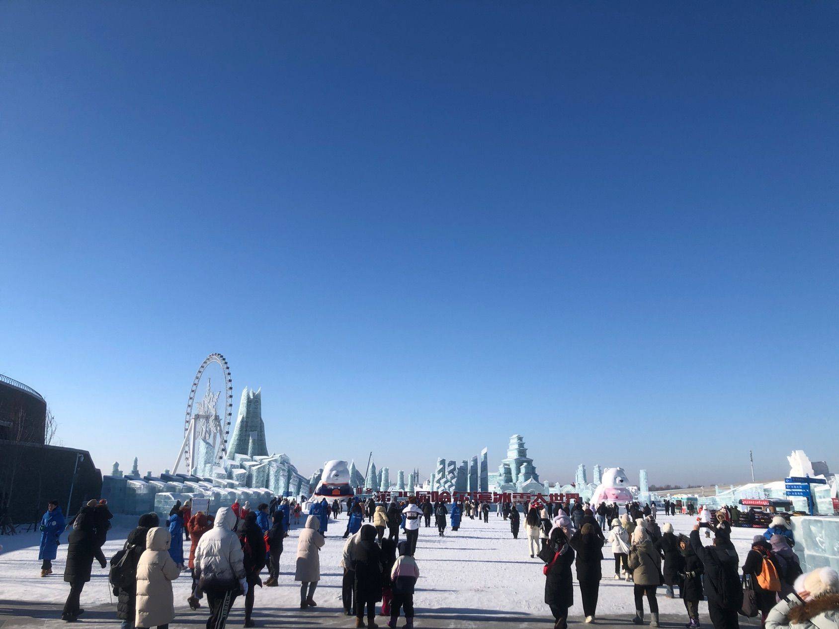 南方小土豆在哈尔滨冰雪大世界排队呢_1