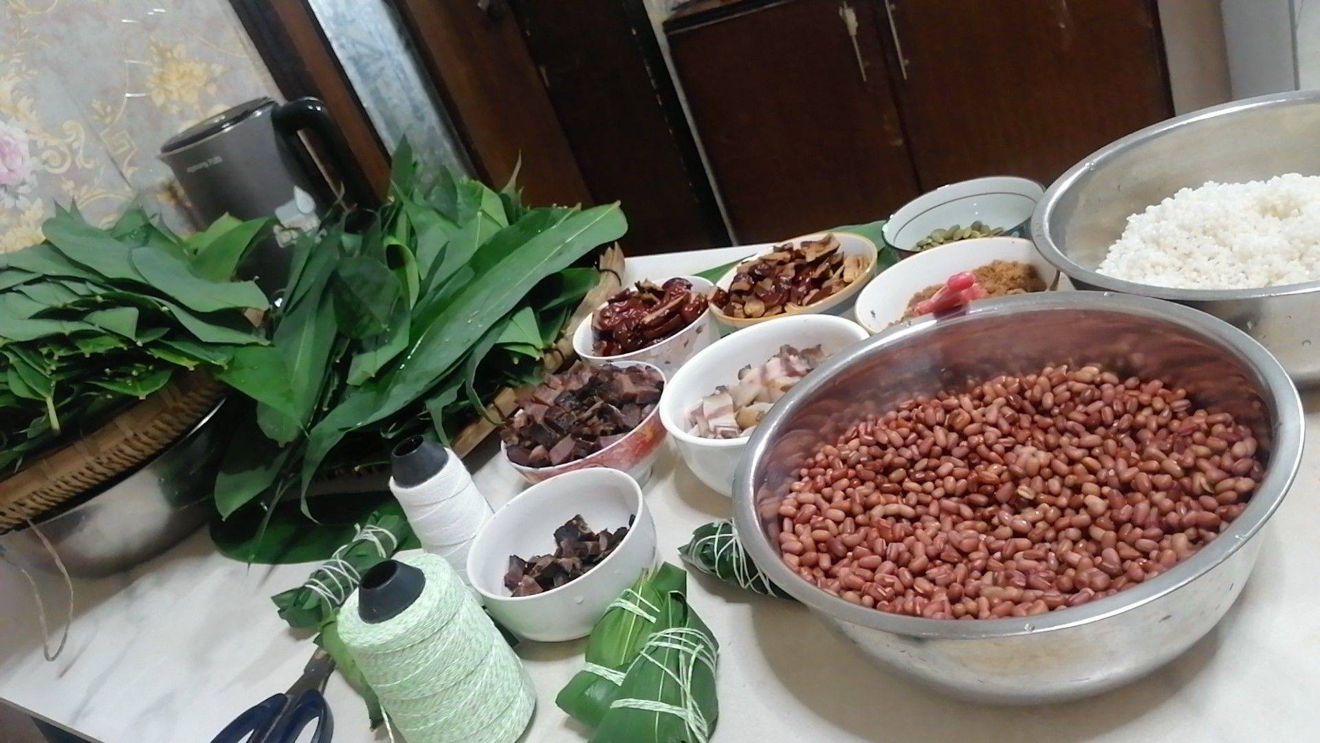 手工粽子三种味道粽子亲自去摘的_2