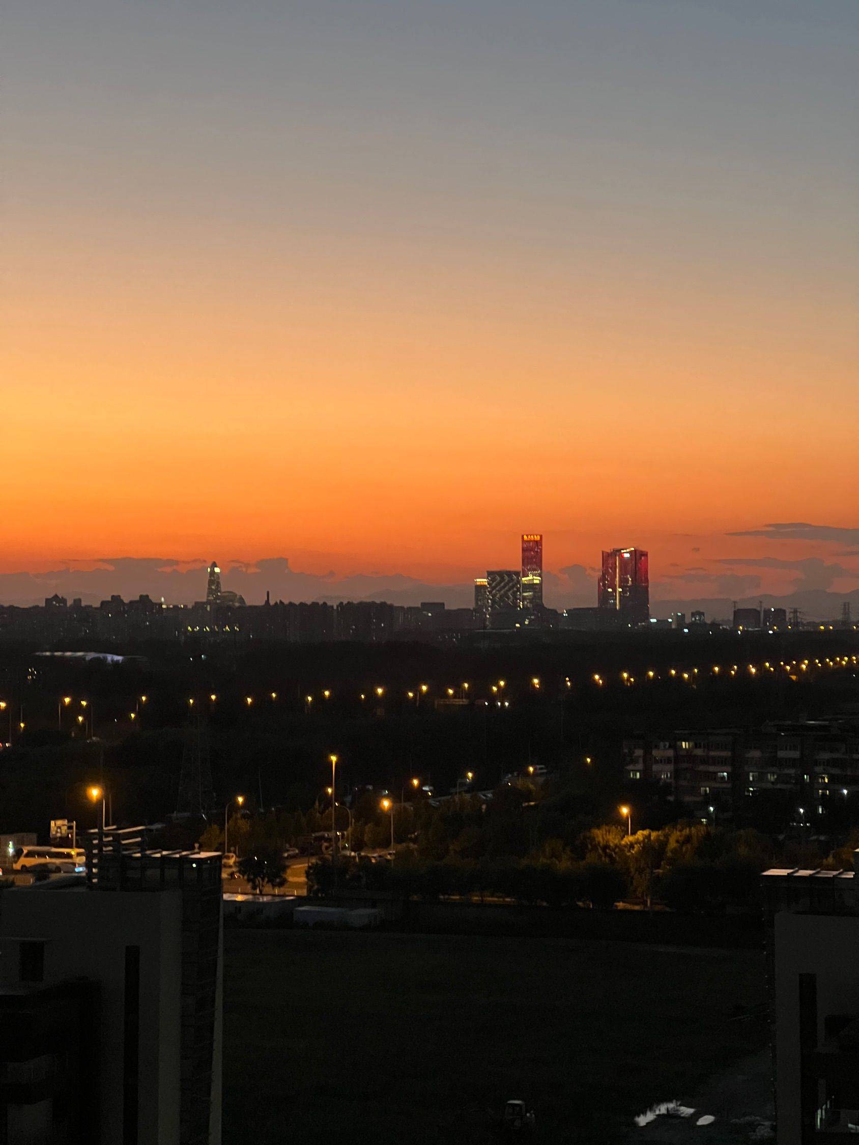 醉美夕阳🌇和戚风蛋糕🍰绝配_1