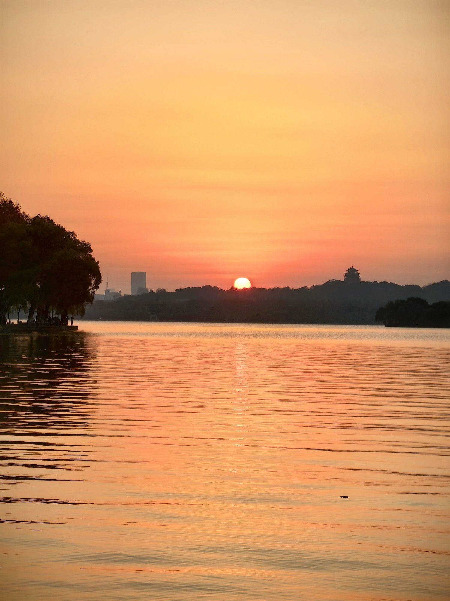 【日出西湖，深秋杭州】🌄🍂_3