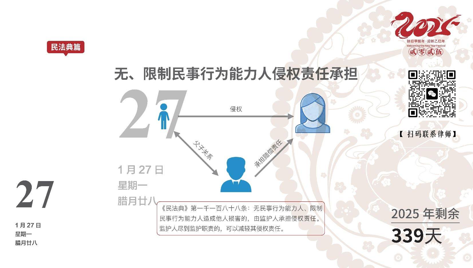 【普法日历】熊孩子闯祸，家长免责否？