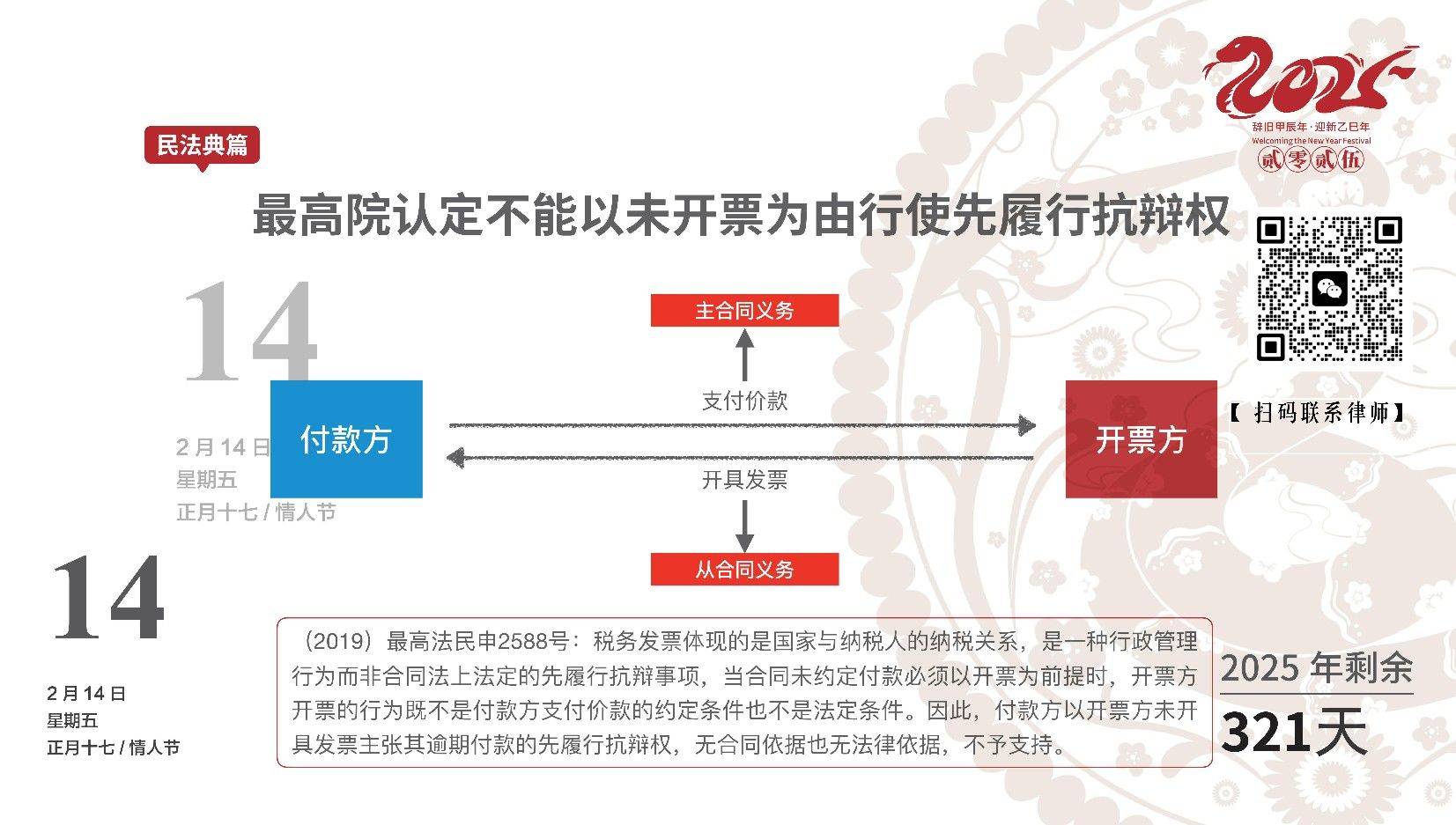 未开票=先履行抗辩权？合法行权很重要🚨

