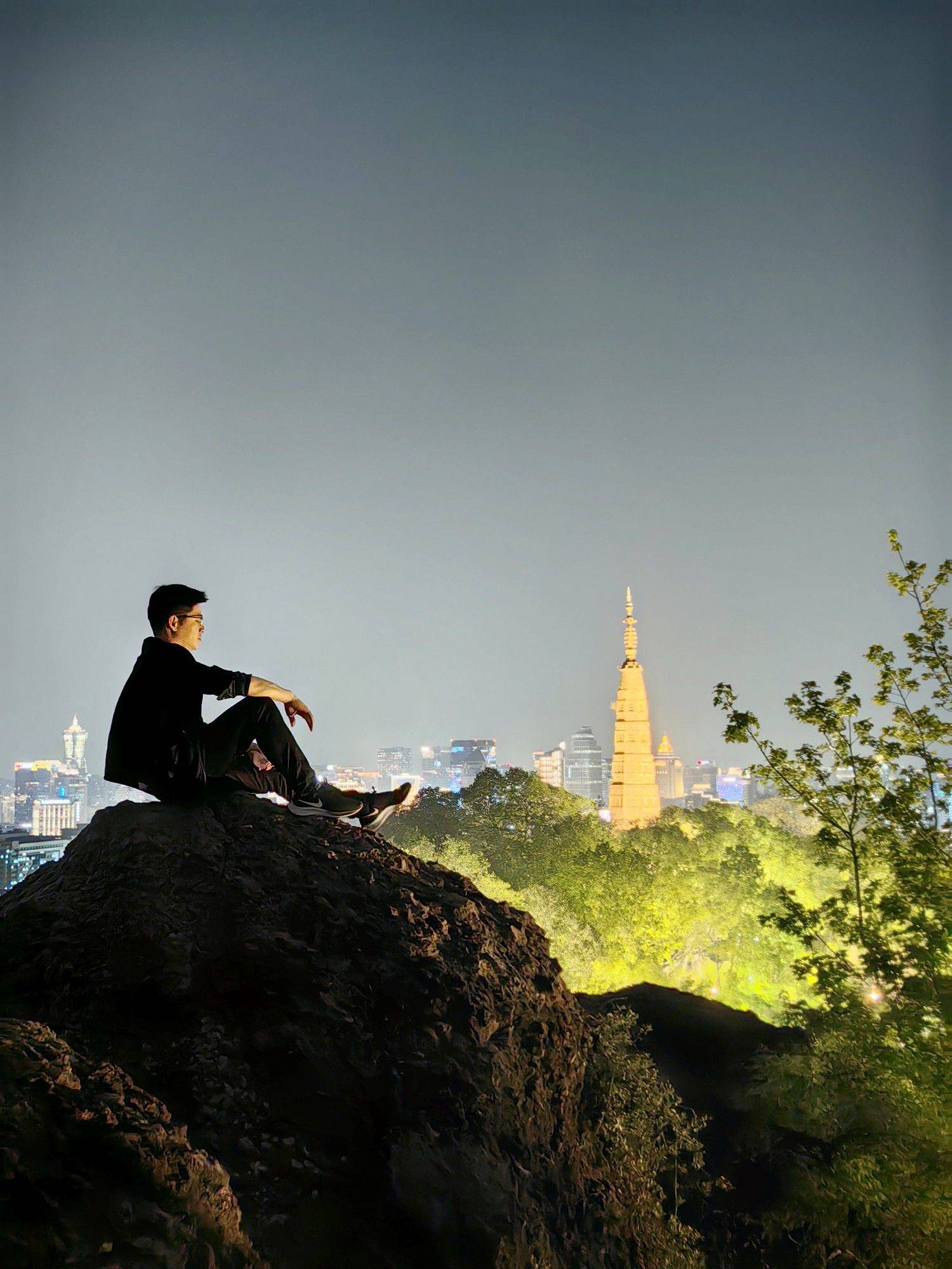 夜色中的新绿艳红～_4