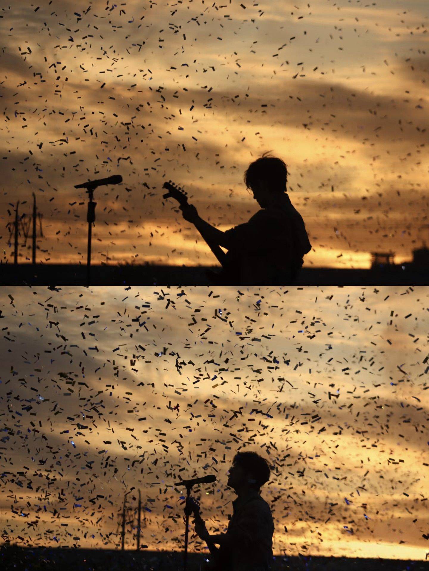 余晖，列车，吉他，一切都刚刚好~_0