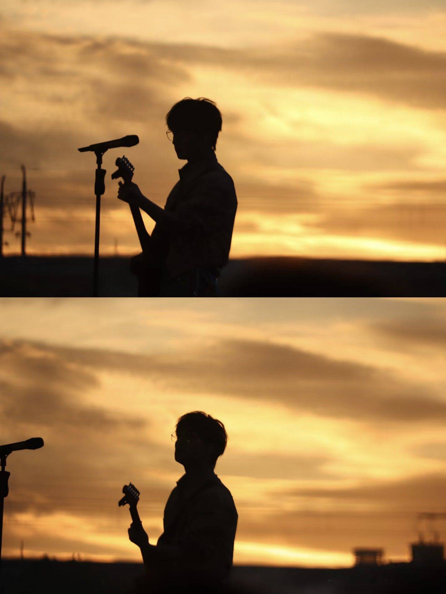 余晖，列车，吉他，一切都刚刚好~_1