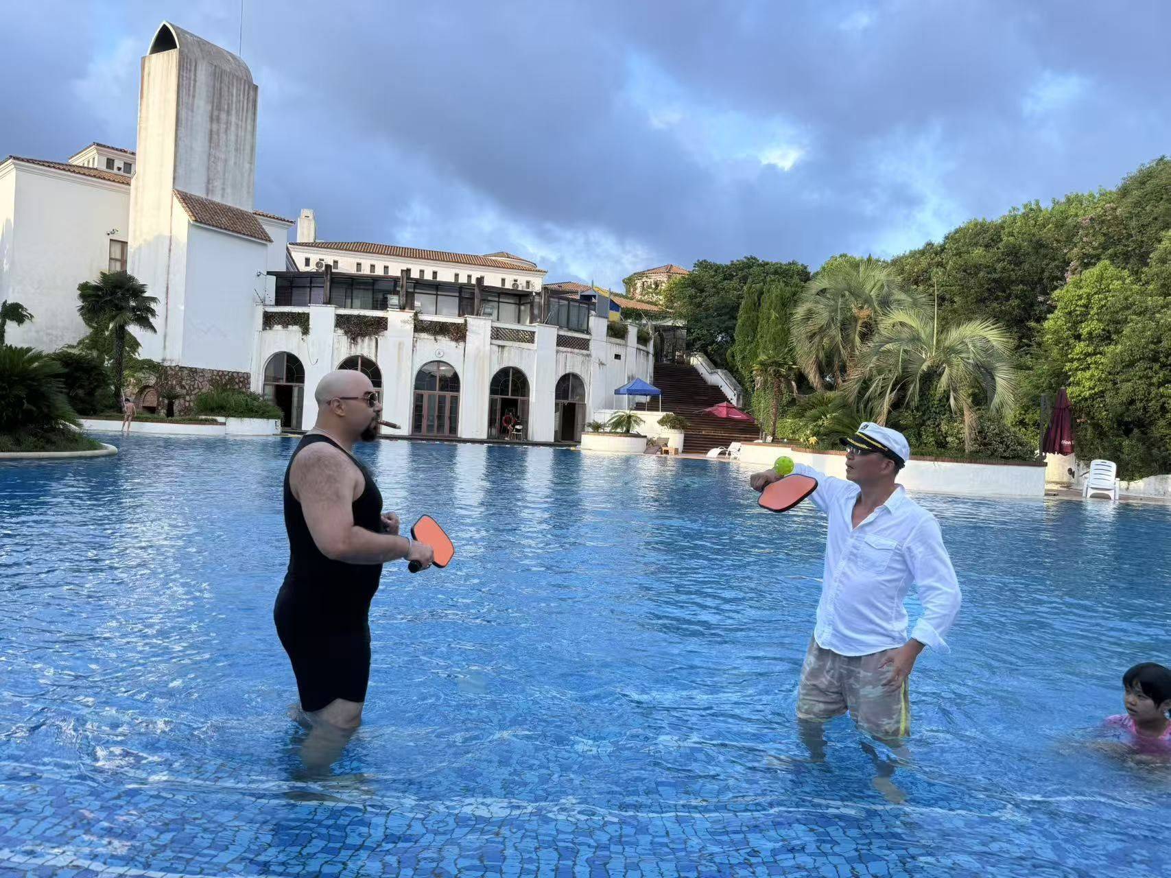 Pickleball in the pool _1