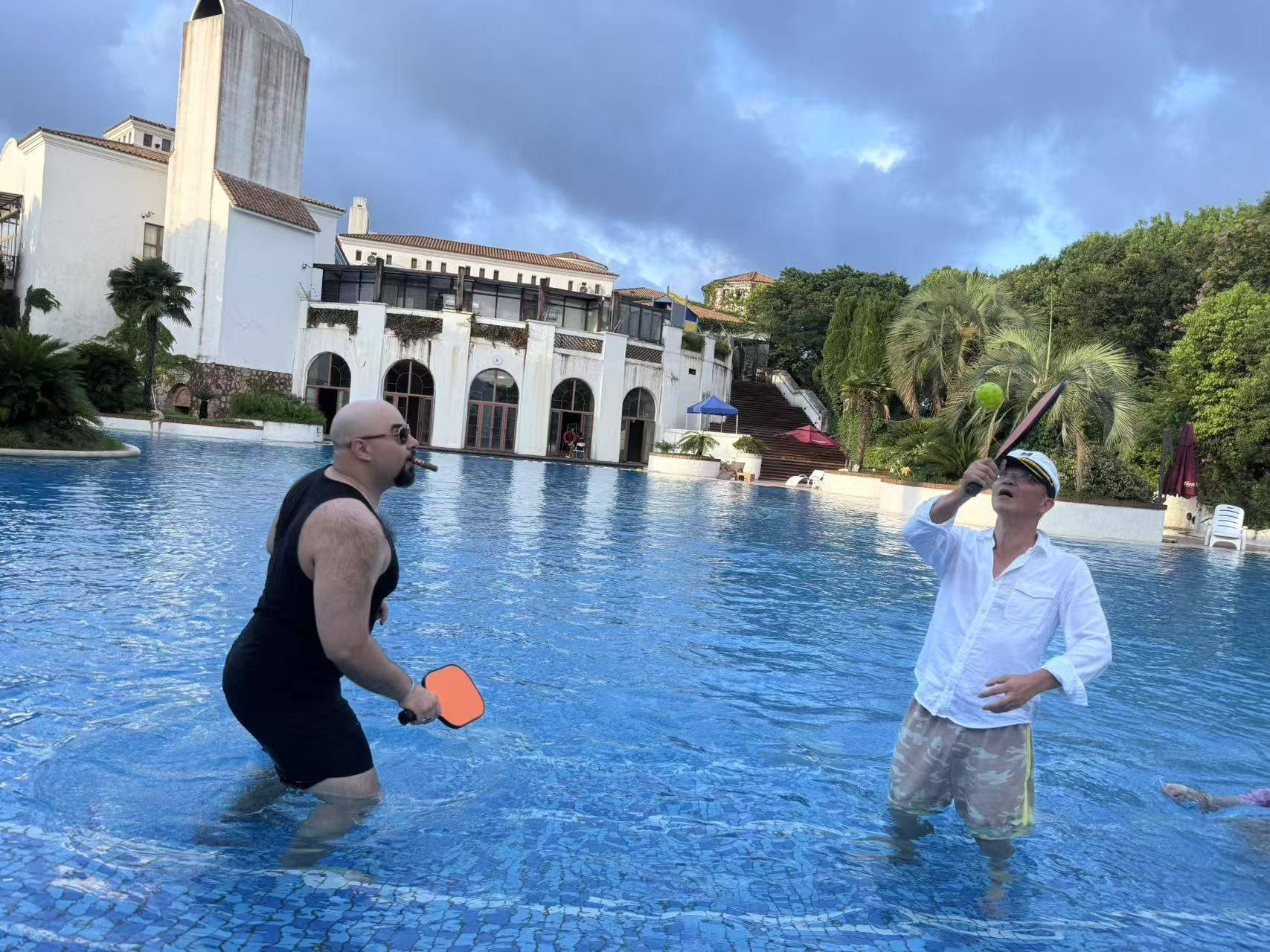 Pickleball in the pool _3