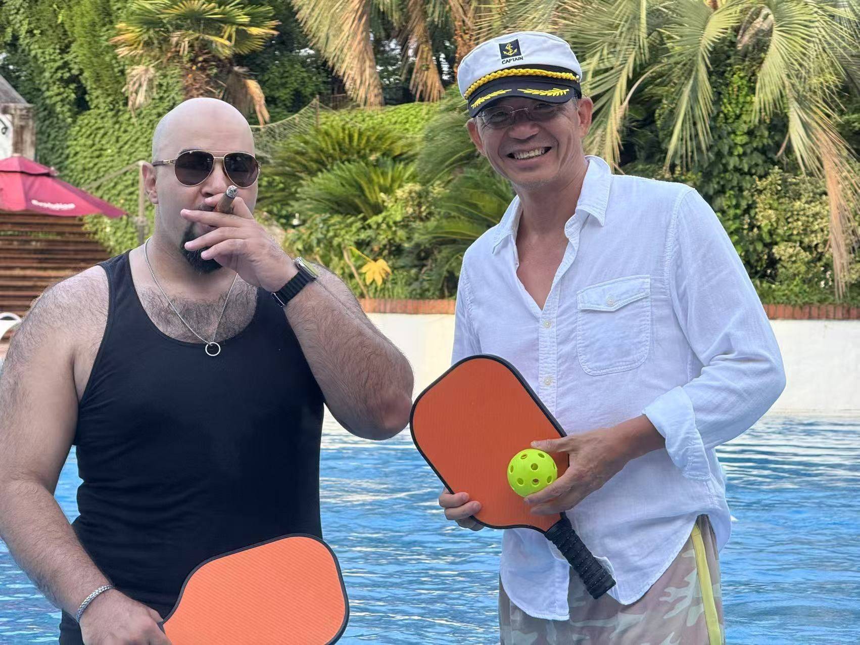 Pickleball in the pool _0