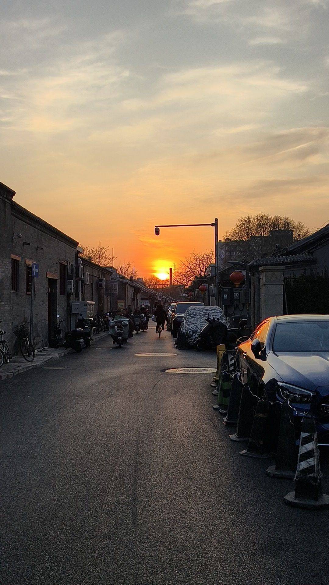 黄昏🌆 夕阳街景  胡同黄昏  傍